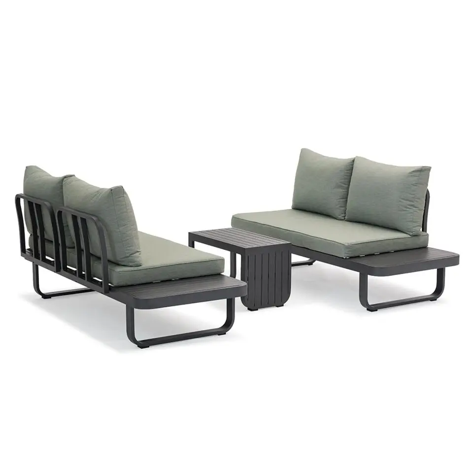 SenS-Line Argos multifunctionele loungeset - Groen - Aluminium