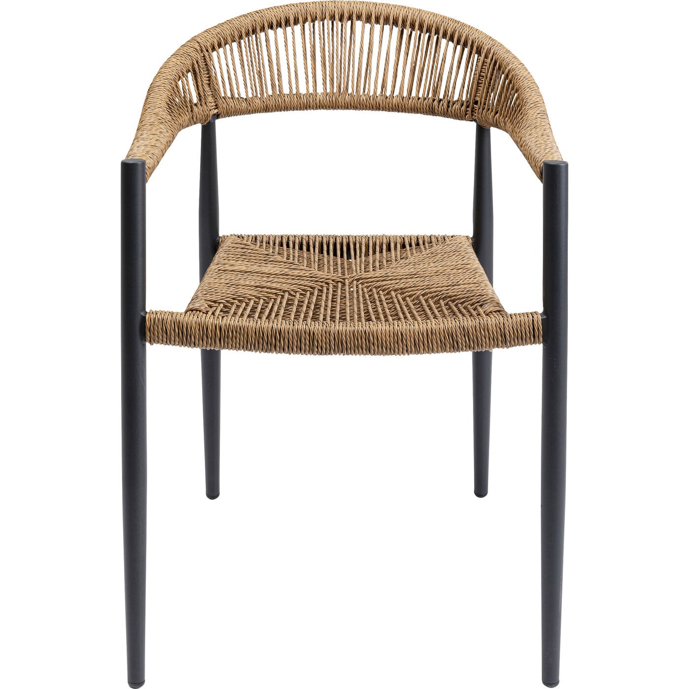 Kare Design Tuinstoel met armleuningen Palma natuur