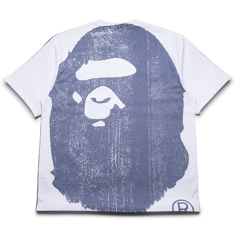 A Bathing Ape Water Print College Relaxed Tee - White