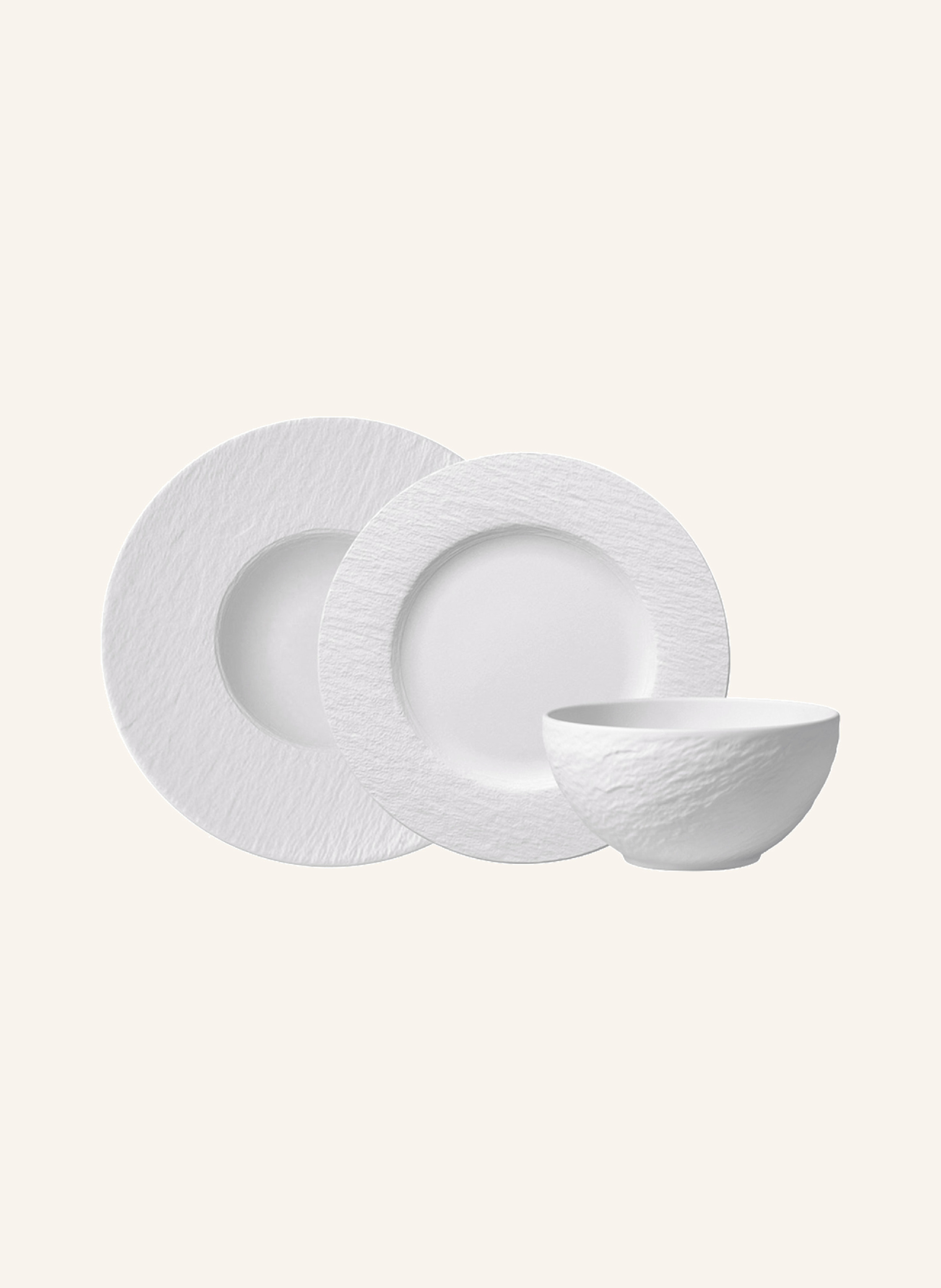Villeroy & Boch Starter-Set, 6-teilg EC MANUFACTURE ROCK BLANC