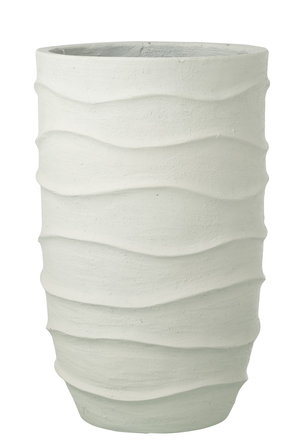 J-Line bloempot Golf   Buiten zand - steen - wit - extra large