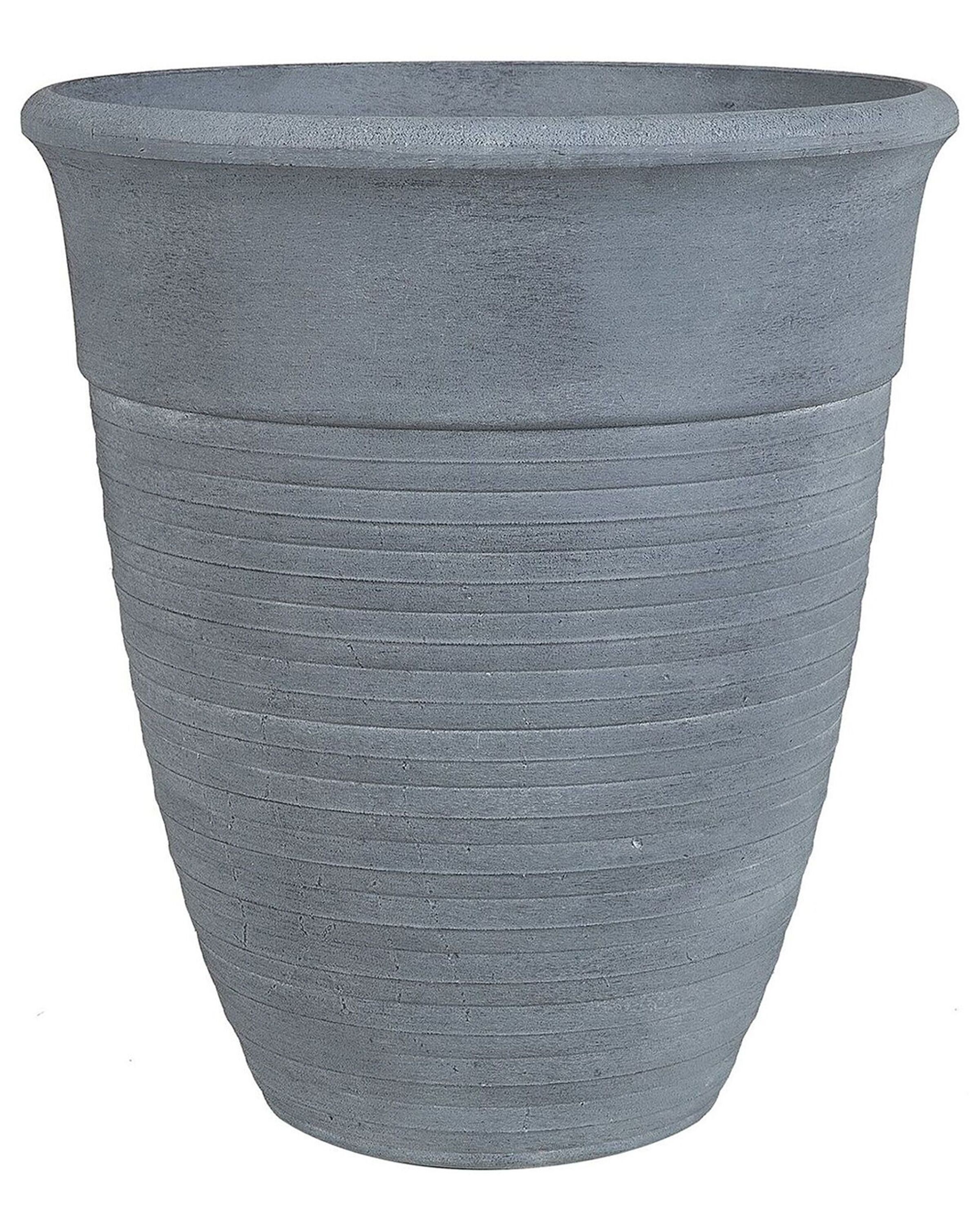 Doniczka ogrodowa okrągła ⌀ 43 cm szara