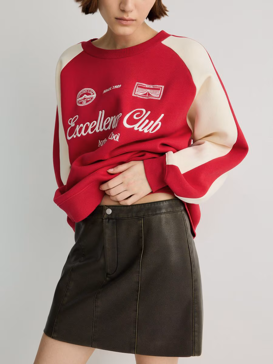 Faux Leather Mini Skirt