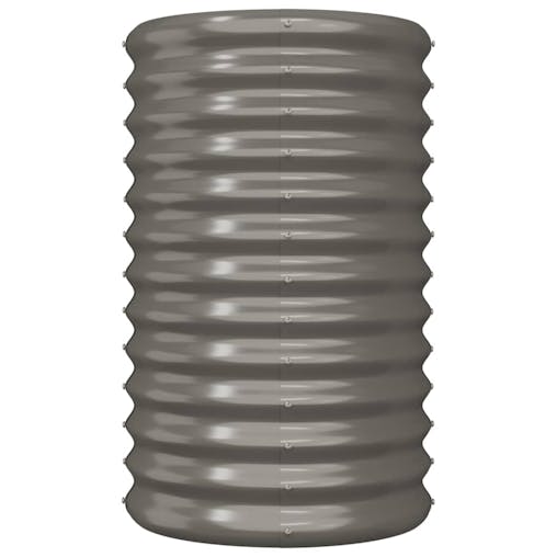 NNEVL Garden Planter Powder-coated Steel 40x40x68 cm Grey