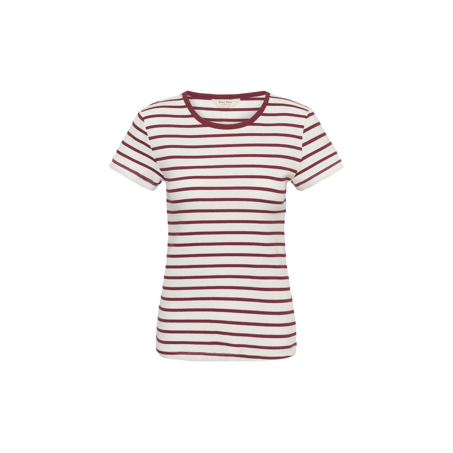 RochellePW T-Shirt, burnt russet stripe