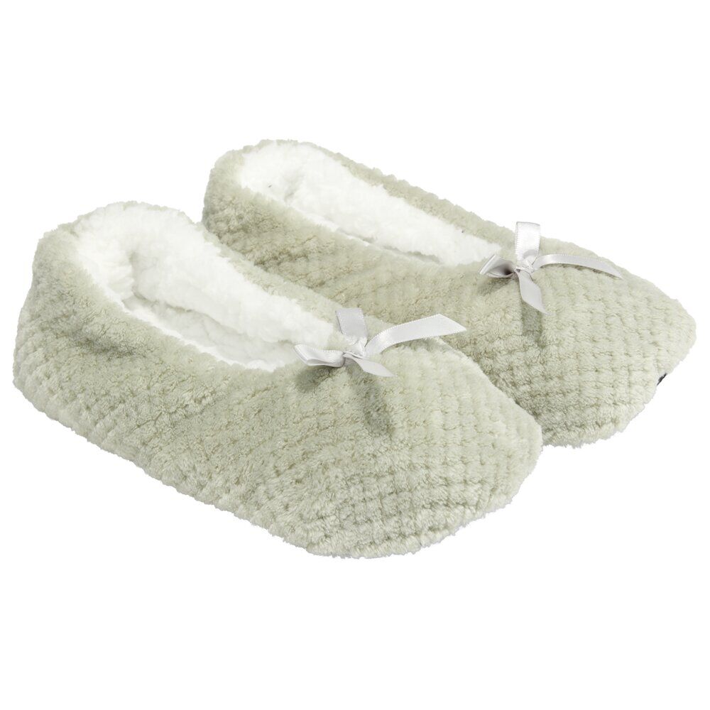 Chaussons ballerines fourrés femme gris 40/41