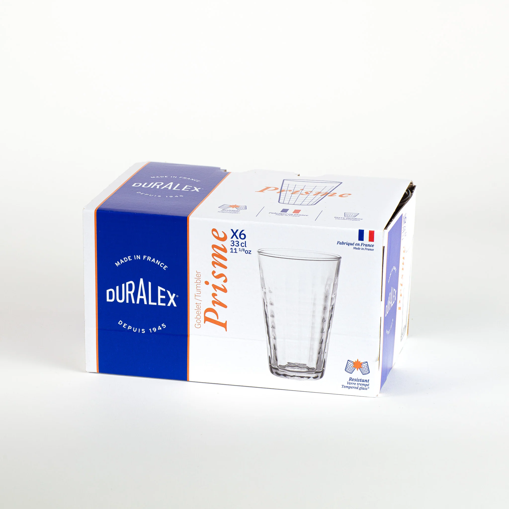 Prisme - Verre Transparent 33cl  (Lot de 6)