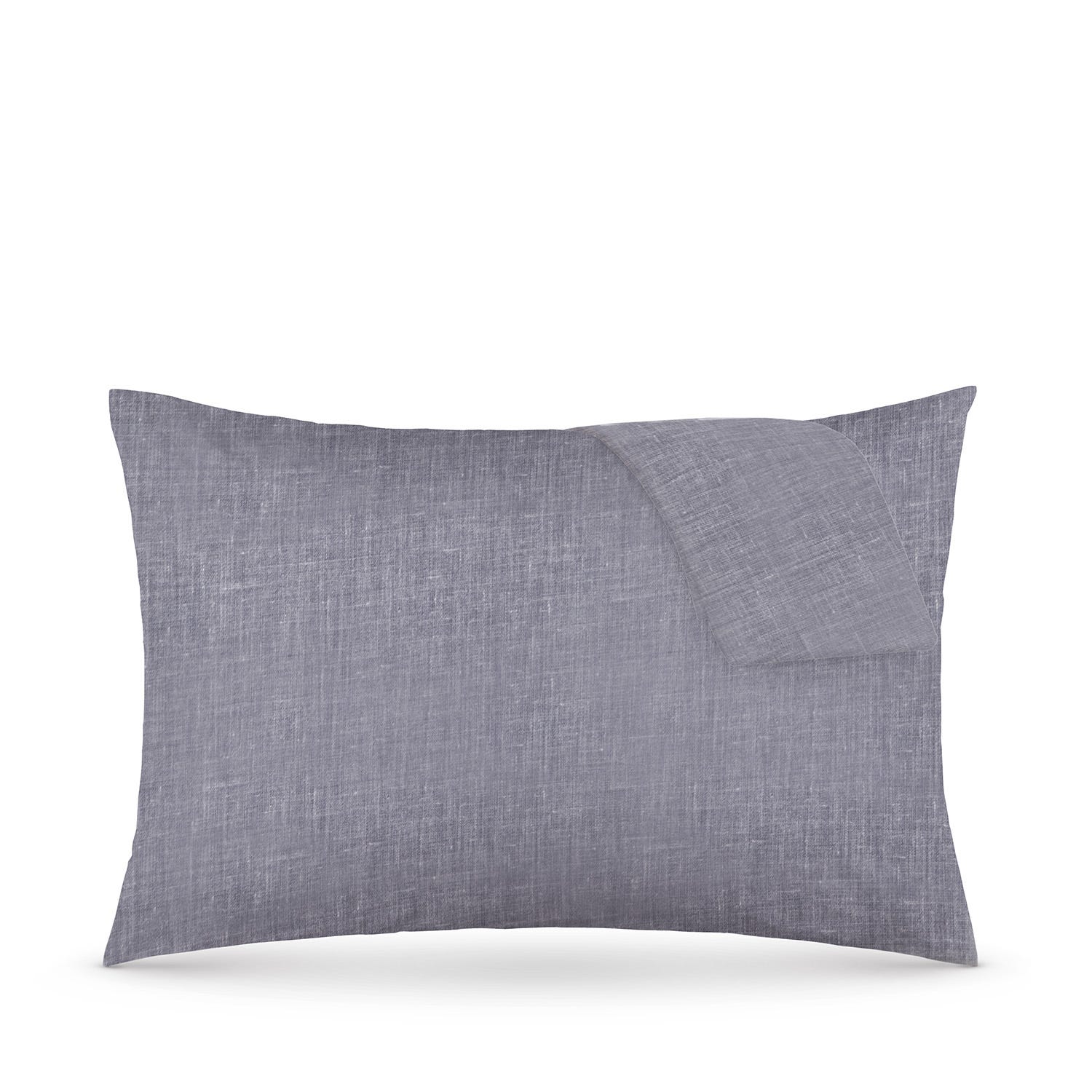 Coppia federe 50x80 cm melange blu