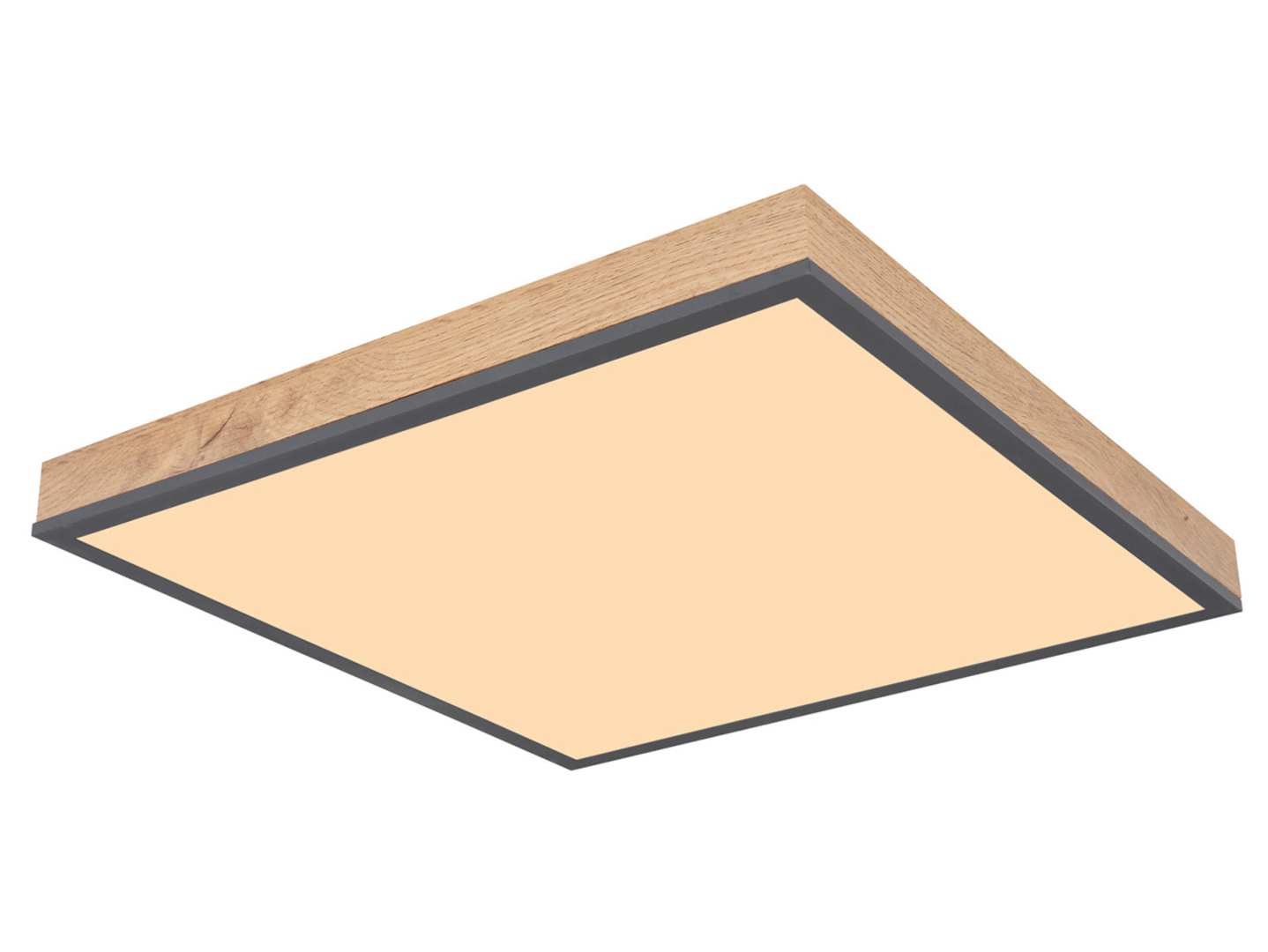 Plafon Doro LED 45 cm aluminiowy brązowy