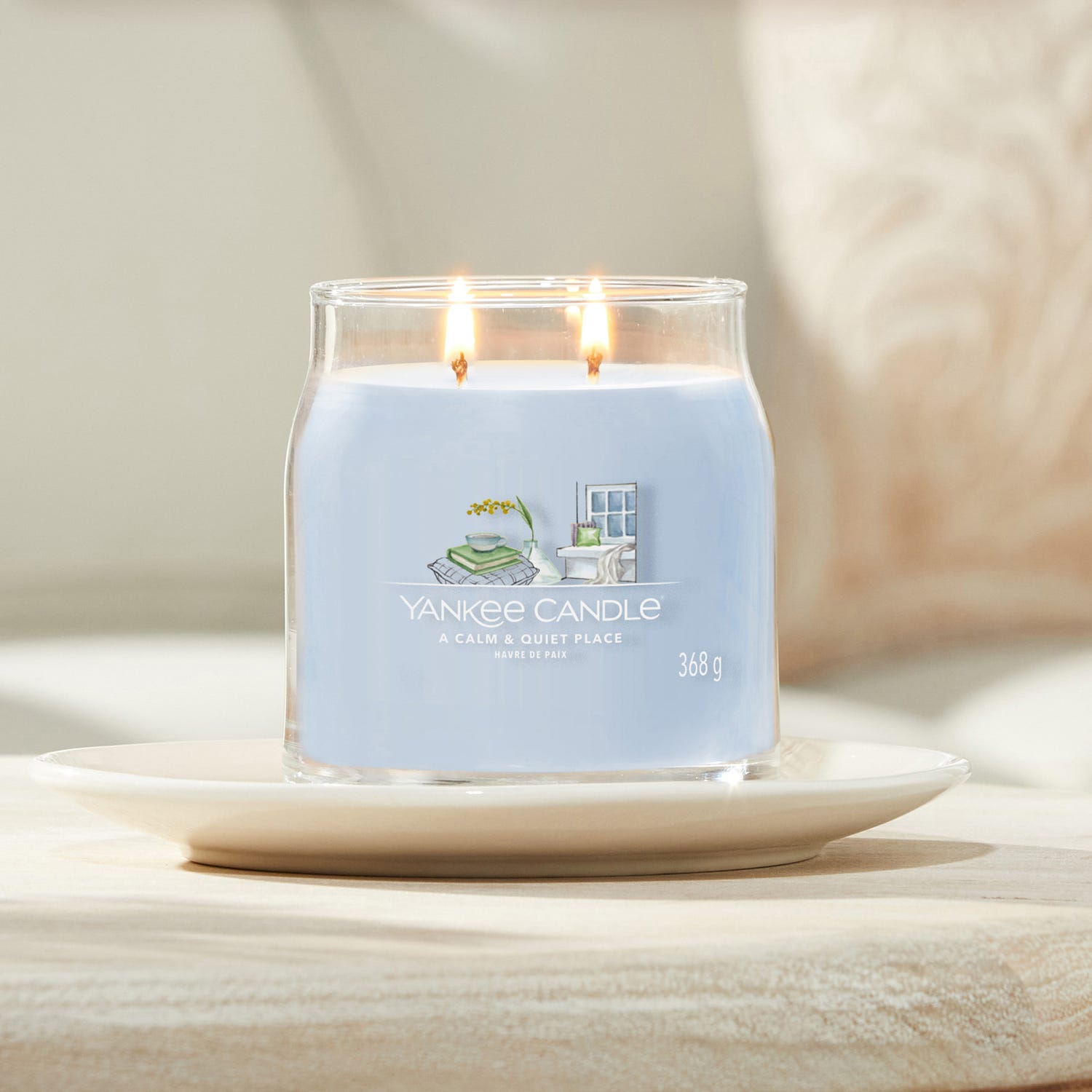 A Calm & Quiet Place, candela in giara media Yankee Candle