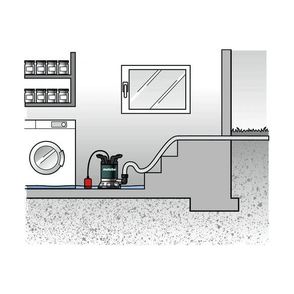 Klarwasser-Tauchpumpe »TP 12000 SI«, grün, 11700 l/h, 600 W