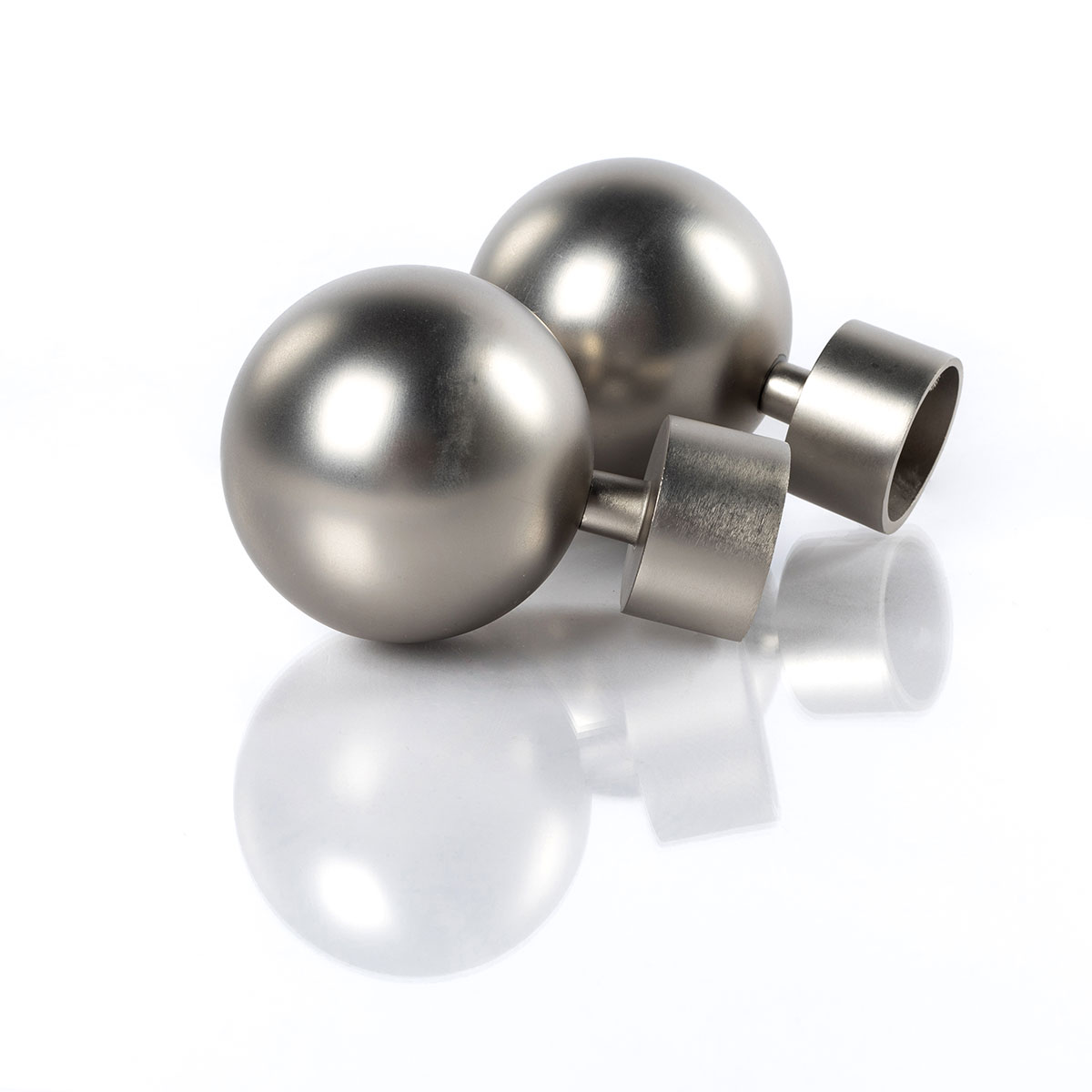 Conjunto de 2 terminais GAIA prateado 28cm