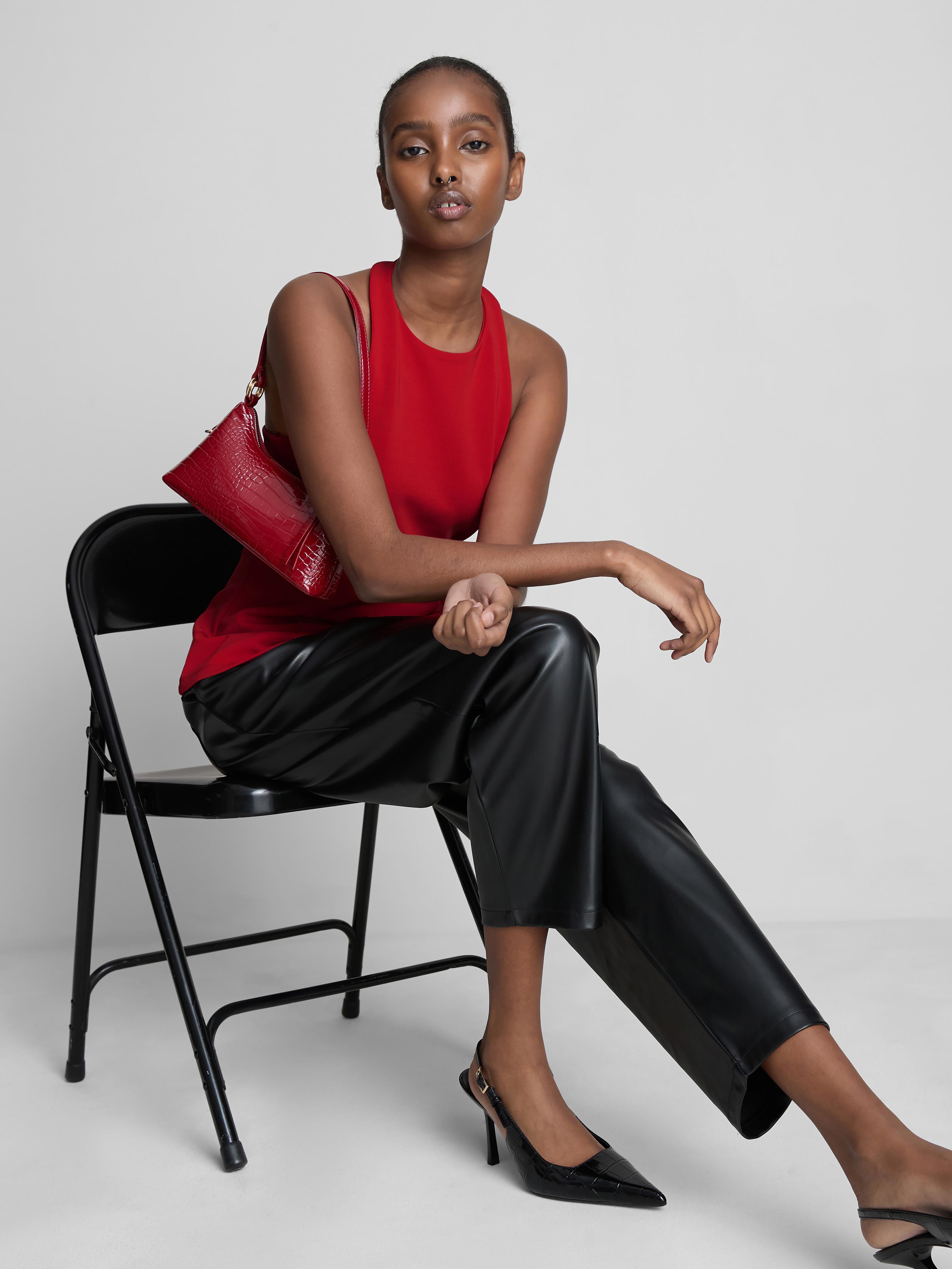 Halter Neck Peplum Top