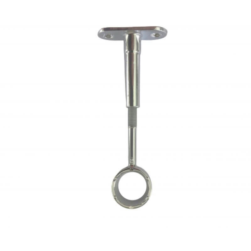 PENDERIE - 1 Support oeil Réglable pour Penderie Acier ø20 mm - Nickel