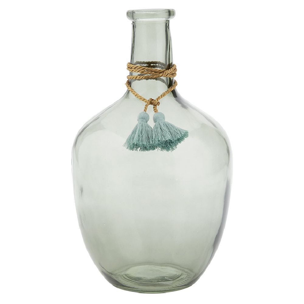 Vase Dame jeanne verre teinté H.30,5 cm