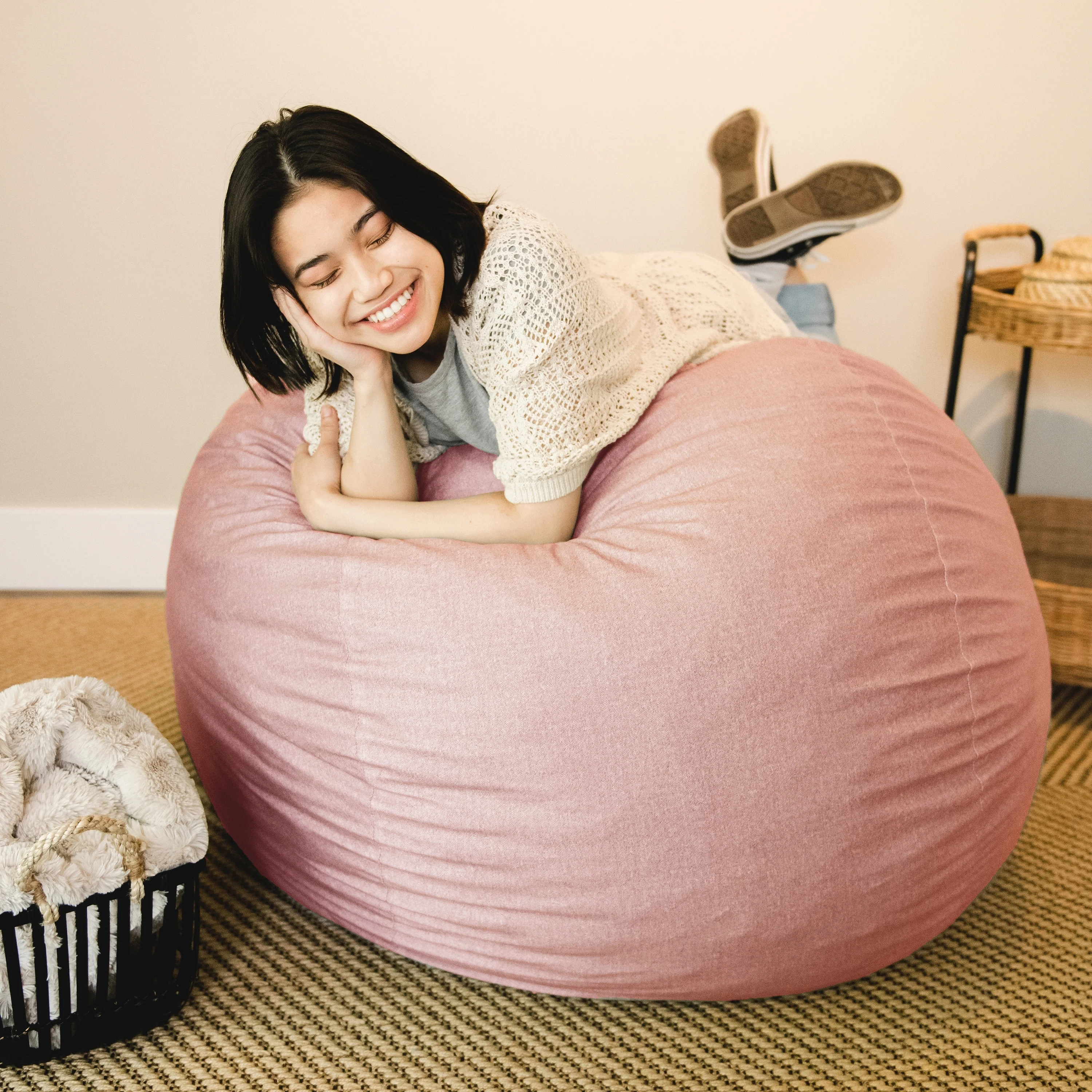 Big Joe Medium Fuf Bean Bag Chair