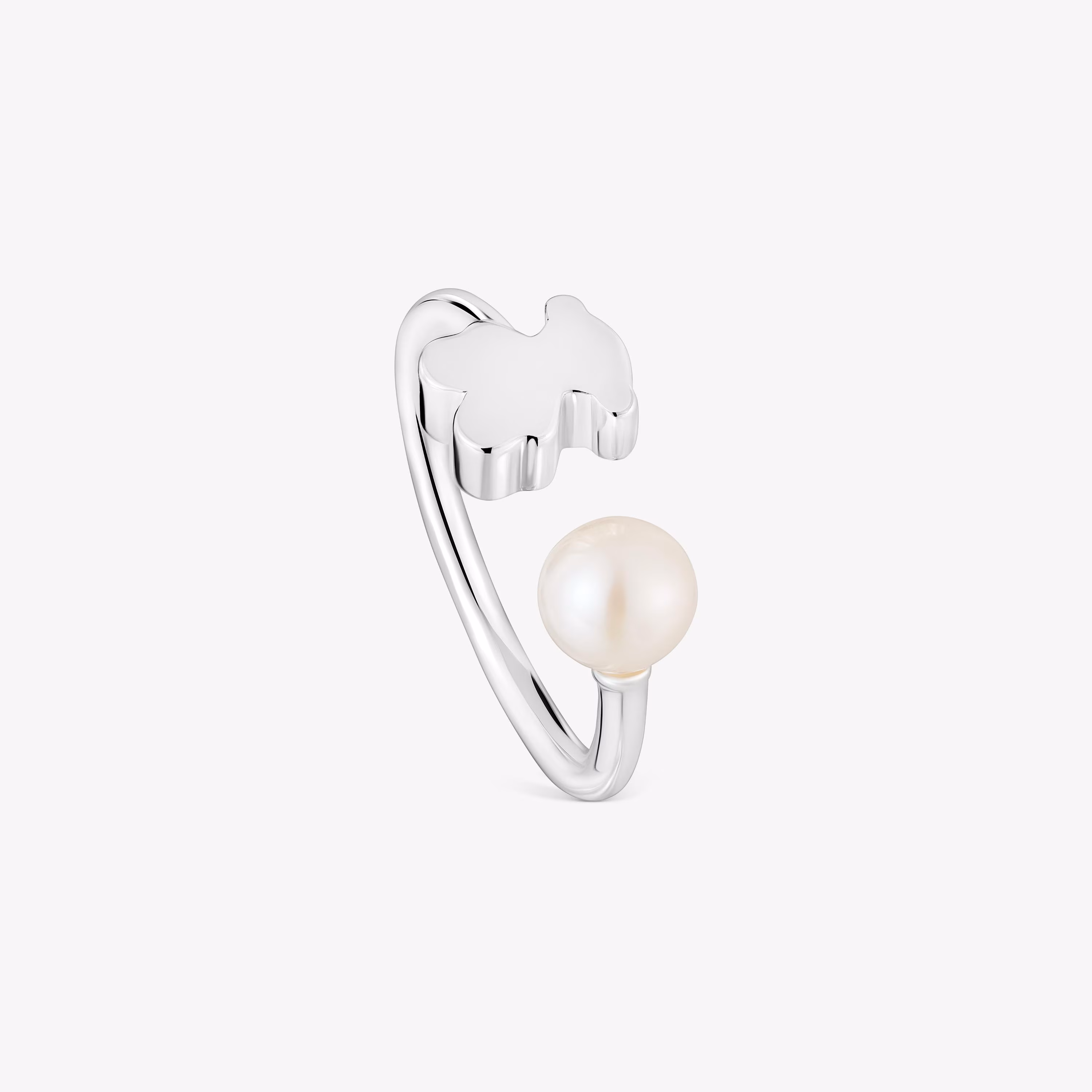 Anillo abierto de plata con perla cultivada Sweet Dolls
