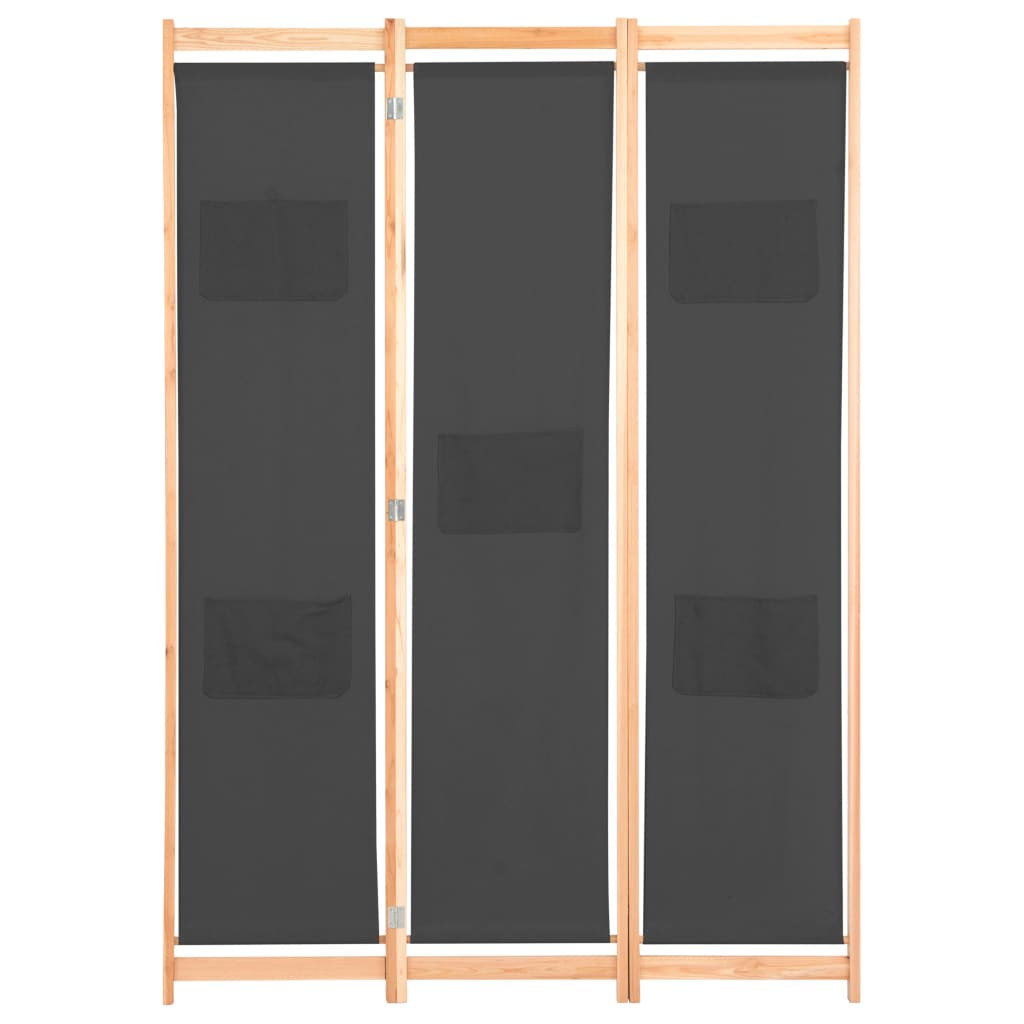 Parawan Dekoracyjny Składany Parawan Panelowy Szary 120x170x4 cm