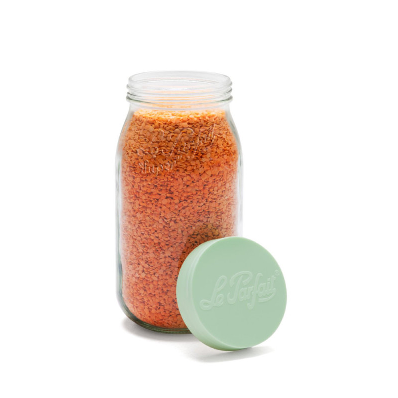 Bocal en verre Color Vis vert clair 2 L LE PARFAIT