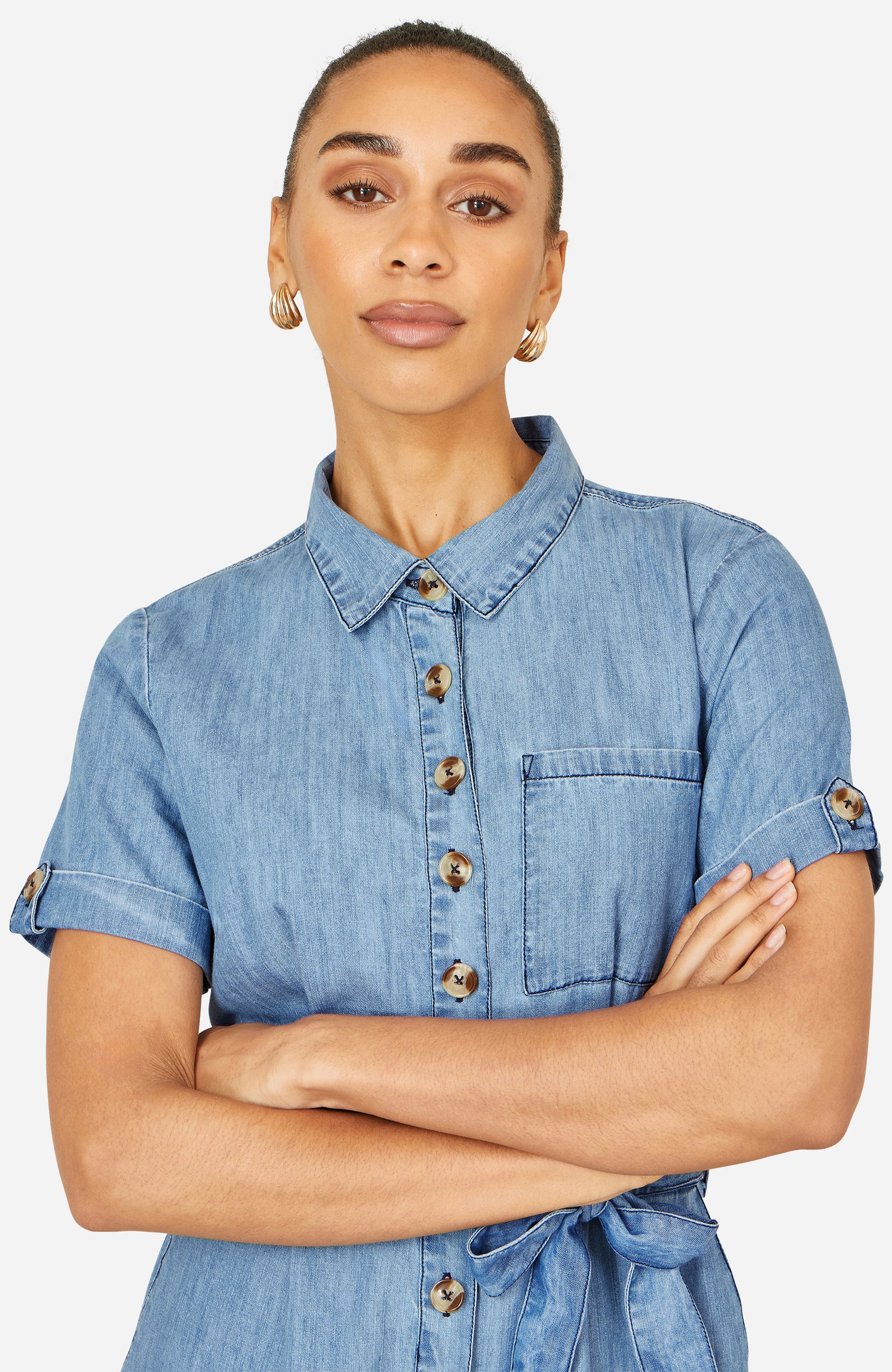 Yumi Cotton Denim Jumpsuit
