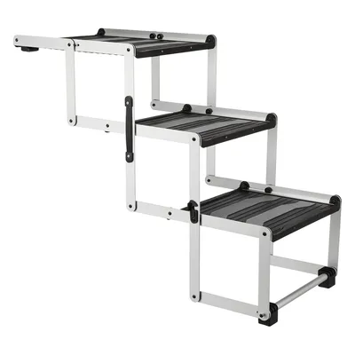Trixie Friends on Tour 3-step Folding Stairs Aluminium/TPR