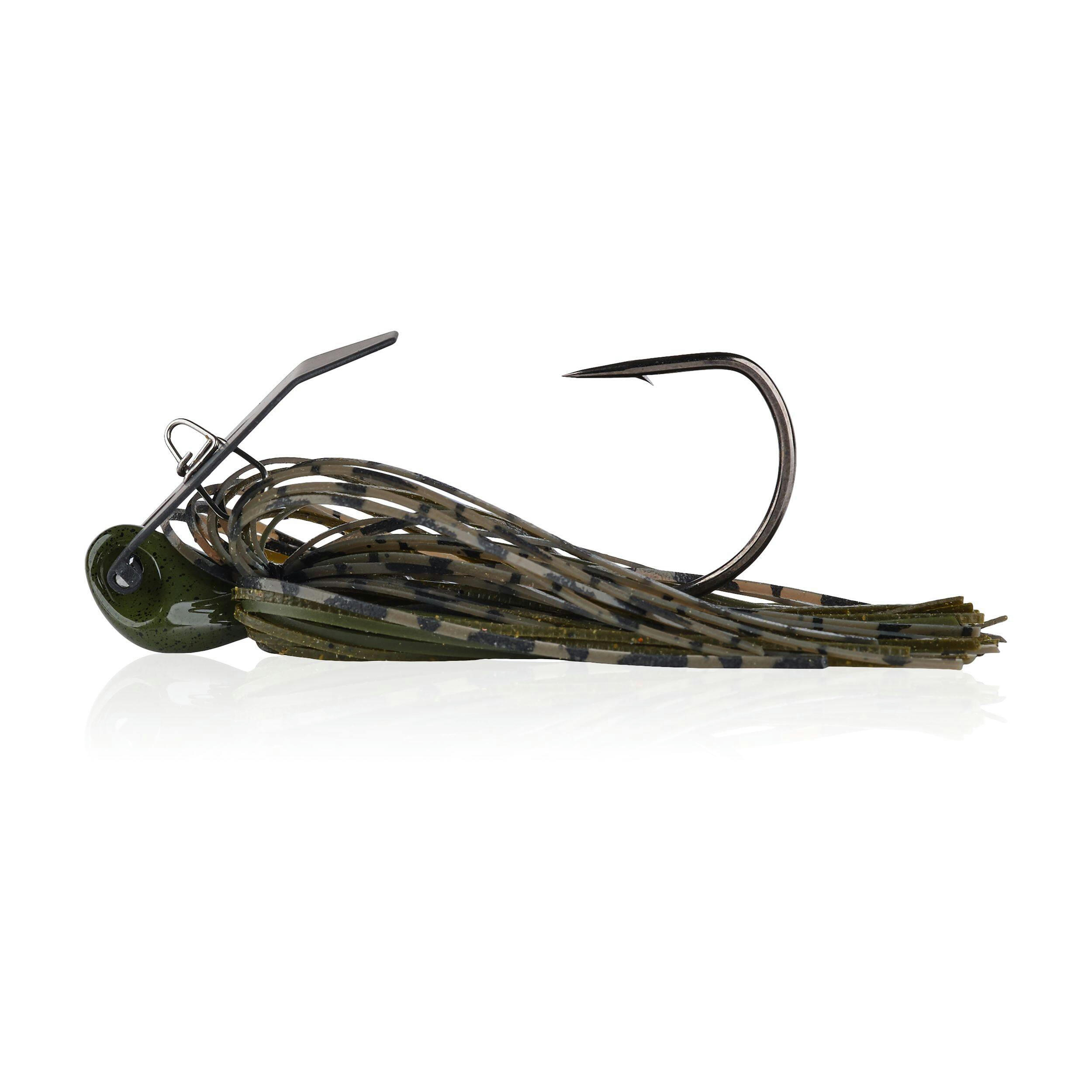 Berkley SlobberKnocker Bladed Jig with Hand Tied PowerBait® Flavoured Skirt, Assorted Colours, 3/8-oz