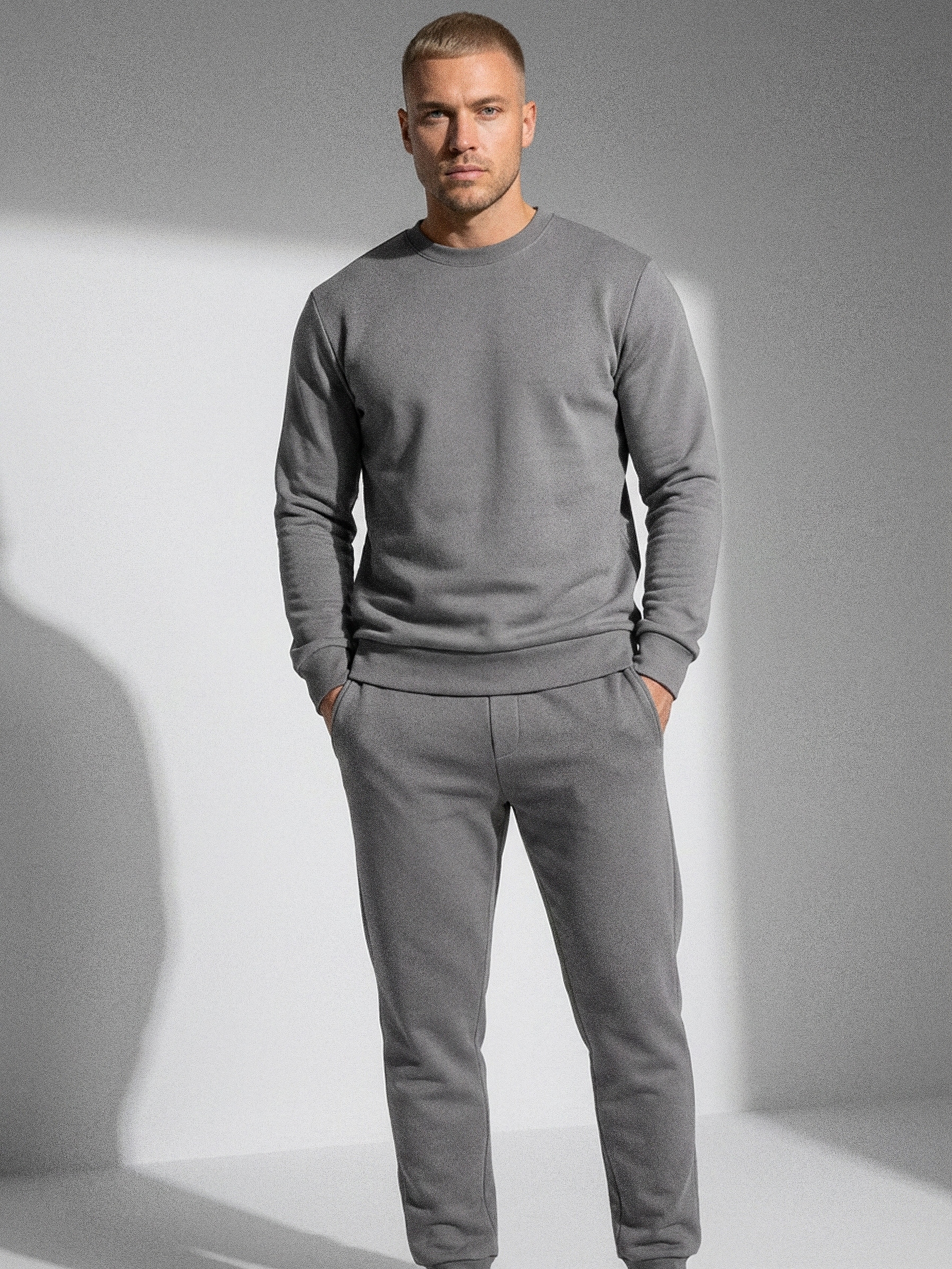 Bluza crewneck z domieszką bawełny