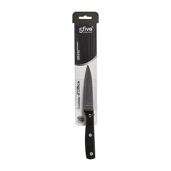 Couteau d'office inox - lame 9cm Essentiel Black - 5Five