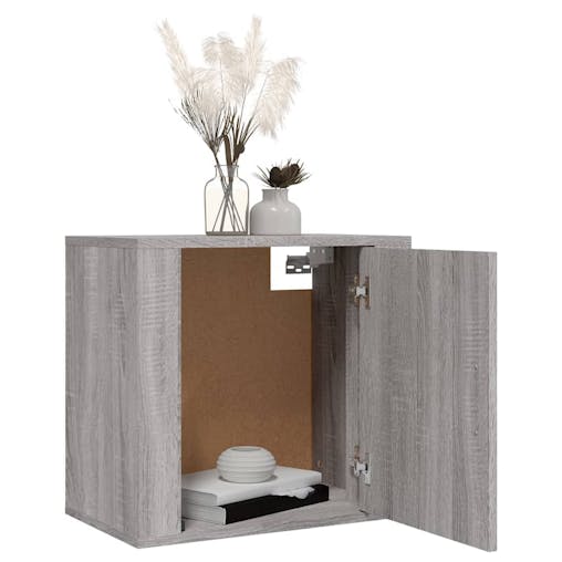 NNEVL Wall-mounted Bedside Cabinets 2 pcs Grey Sonoma 50x30x47 cm