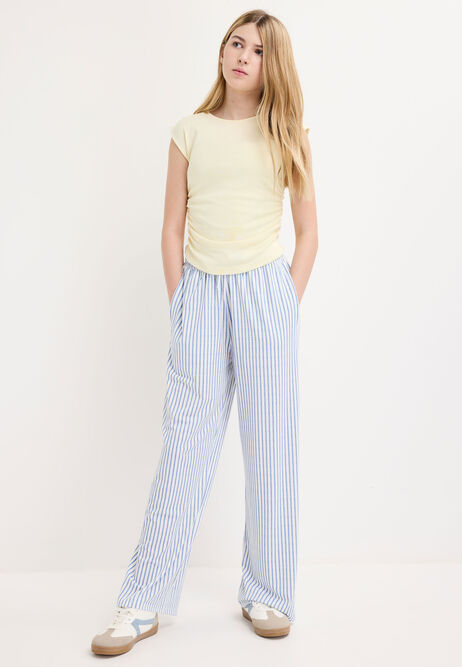 Older Girls Lemon Side Ruched T-Shirt