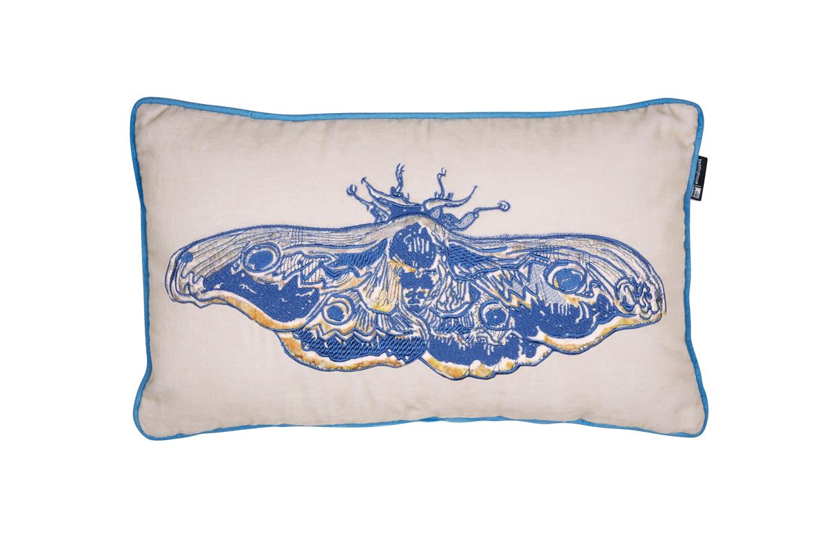 Beddinghouse x Van Gogh Museum Paon de Bonne Nuit Sierkussen - 30x50 cm - Blauw