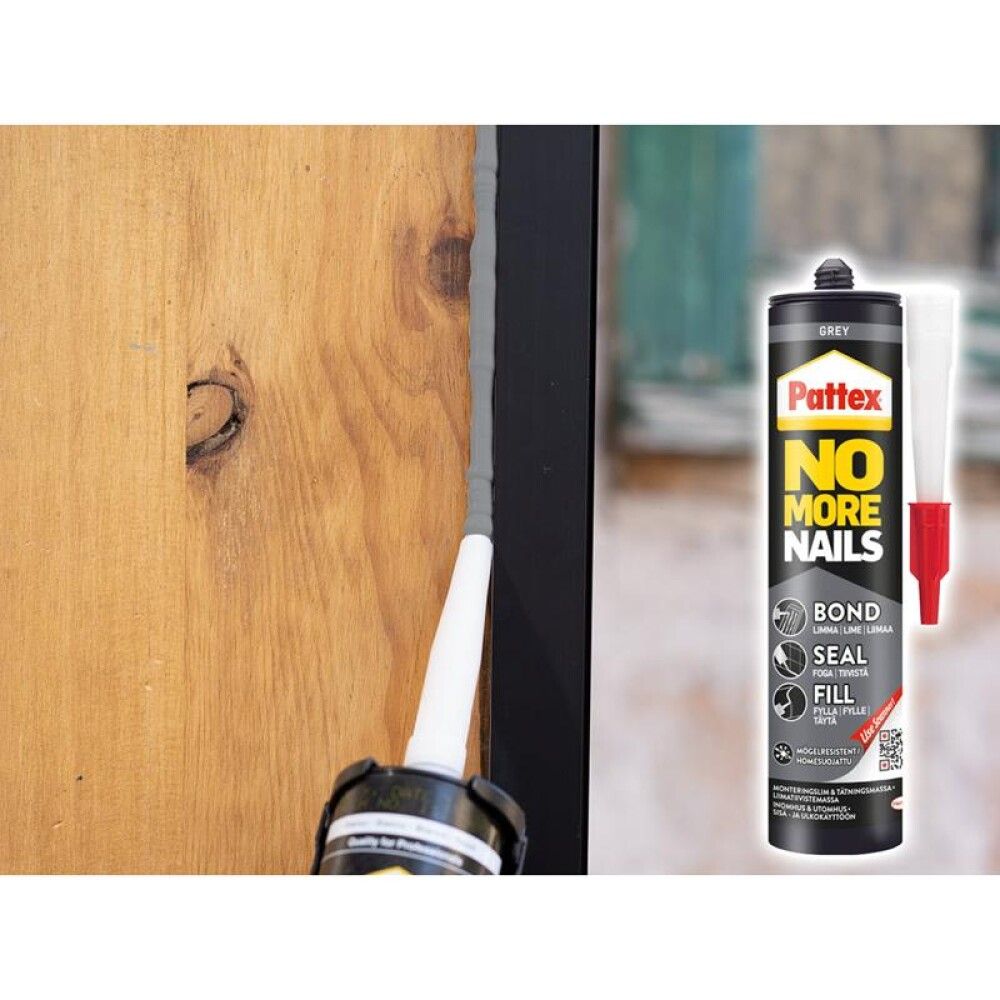 MONTASJELIM PATTEX GRÅ 300 ML BOND-SEAL-FILL