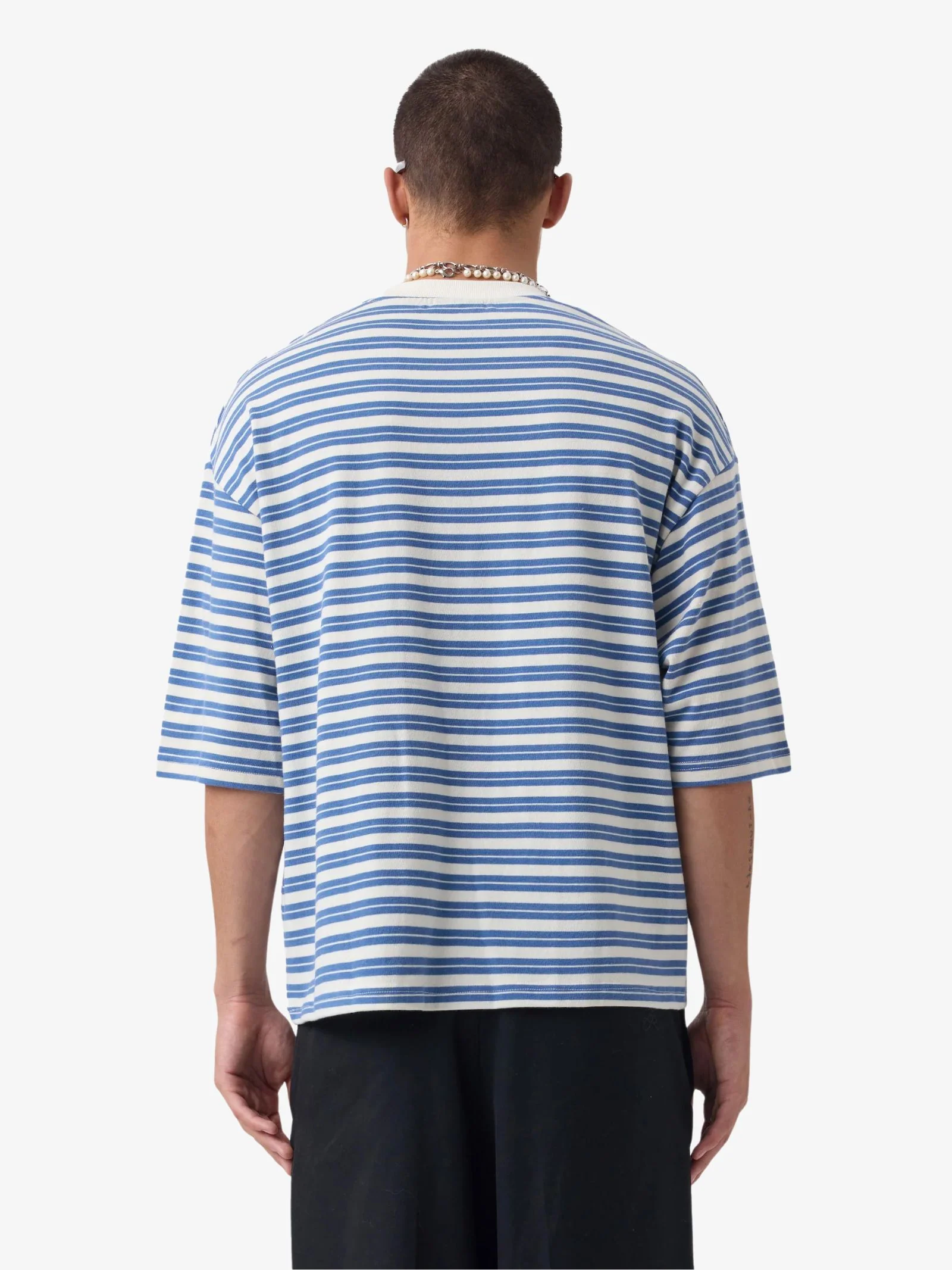 Stripe Flow Crop Tee