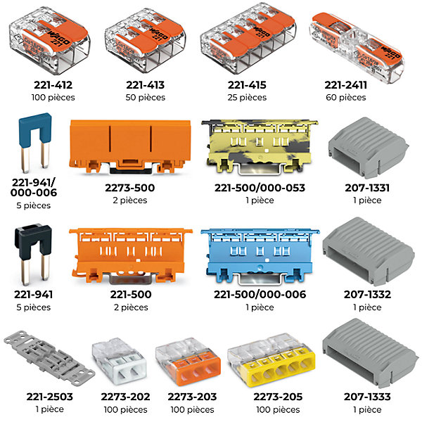L-BOXX 535 bornes &accessoires panachés Série 221 &Inline et 2273 - WAGO - 887-932