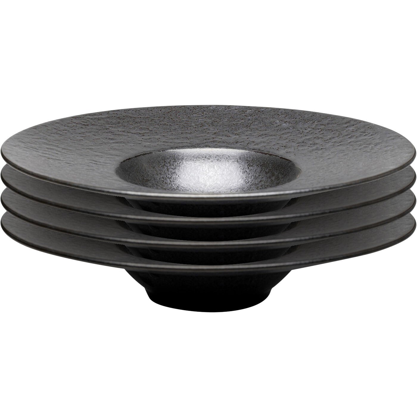 Kare Design Soepborden Cosmos Ø27cm zwart (4/set)