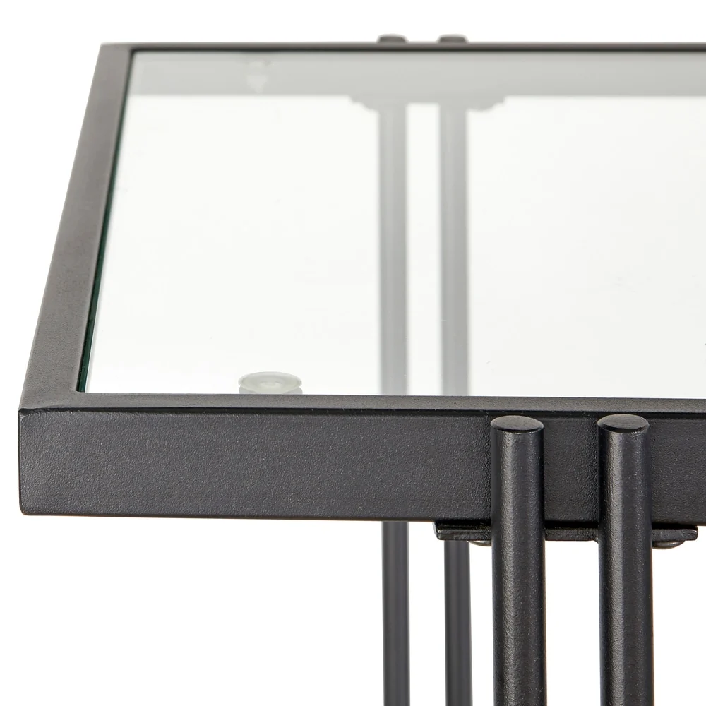 Lifestorey Folio Metal and Glass Coffee Table