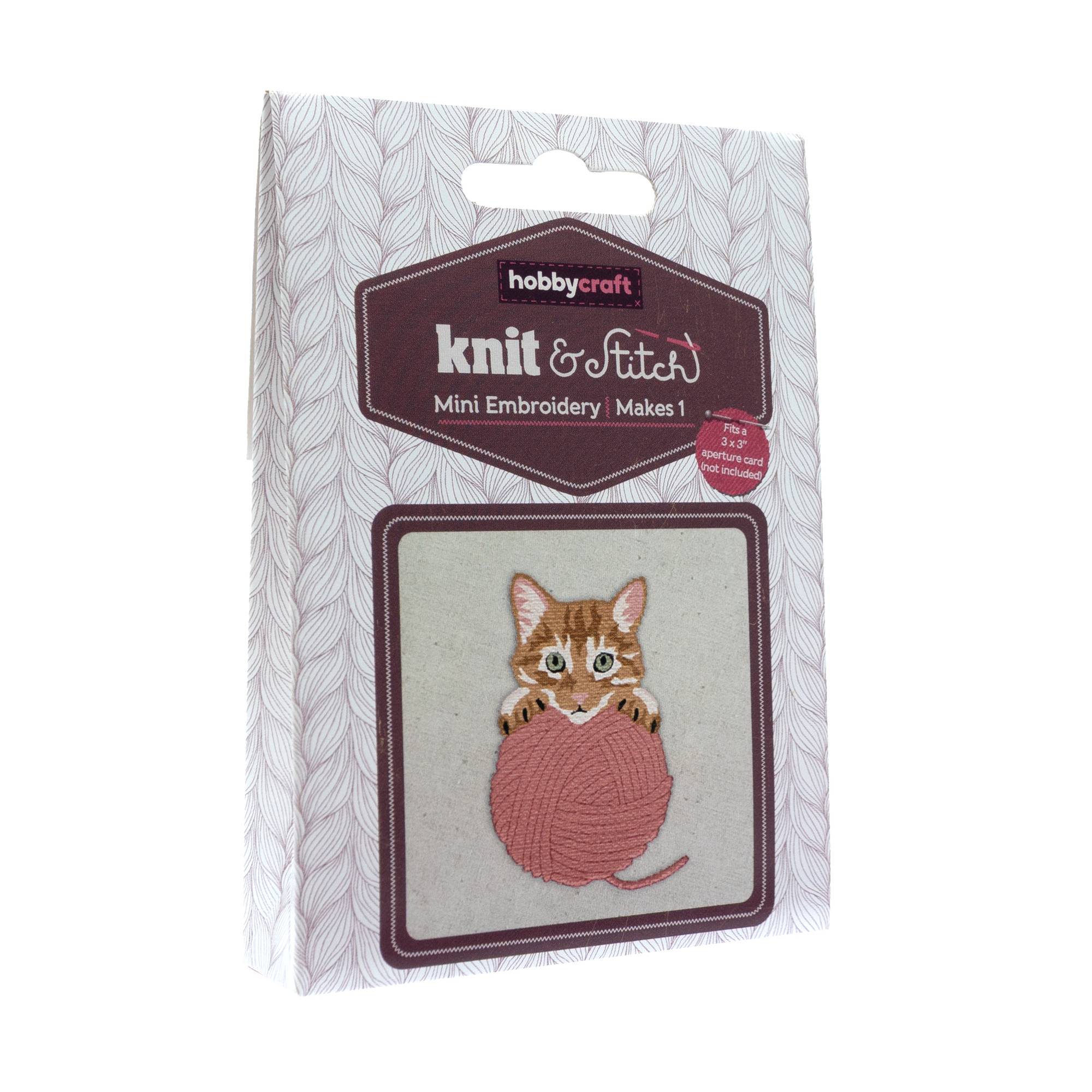 Mini Kitten Embroidery Kit