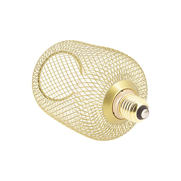 Ampoule Déco cage cylindre doré ⌀11cm E27 IP20 150lm 25W blanc chaud Xanlite
