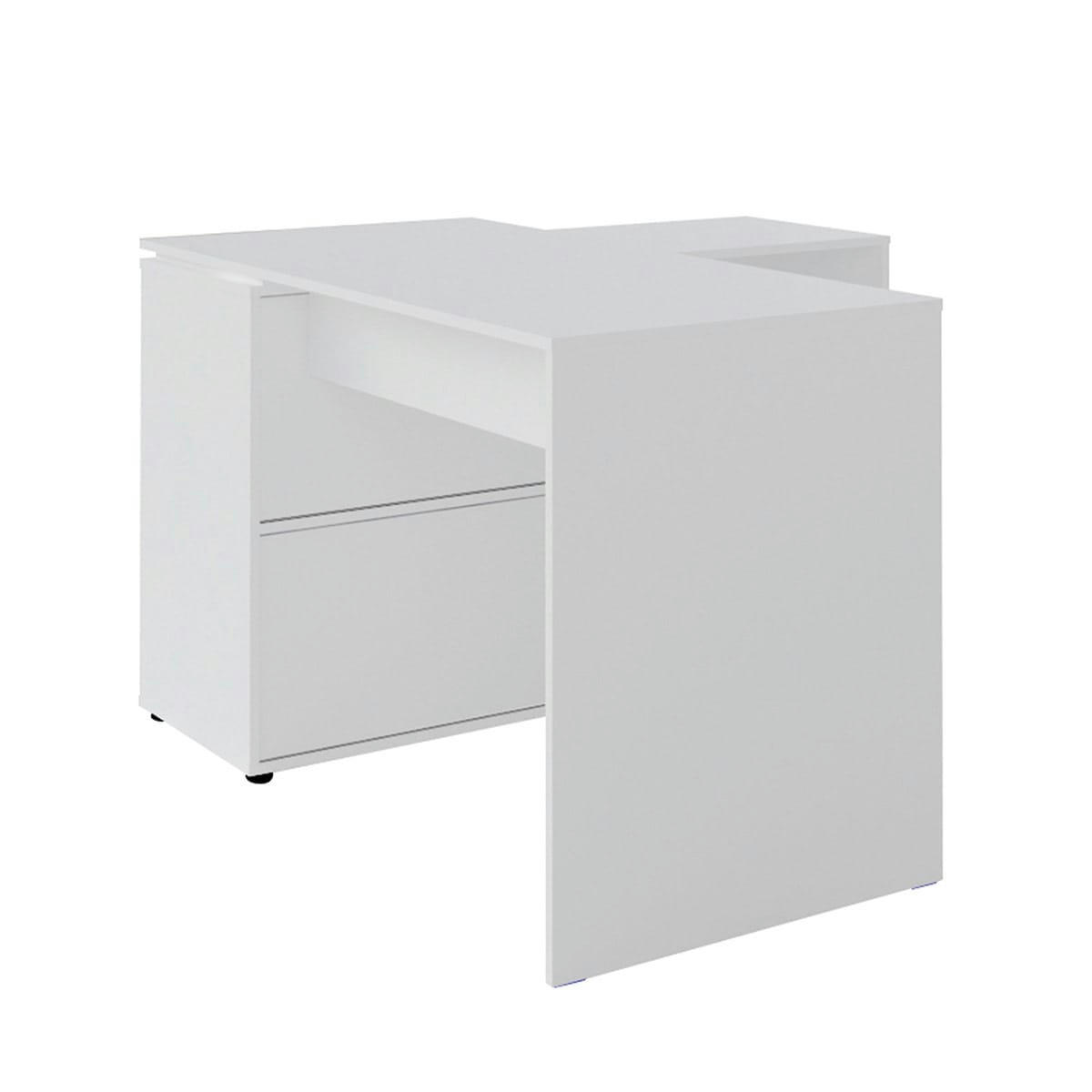 ANGUS - Bureau d'angle effet bois blanc