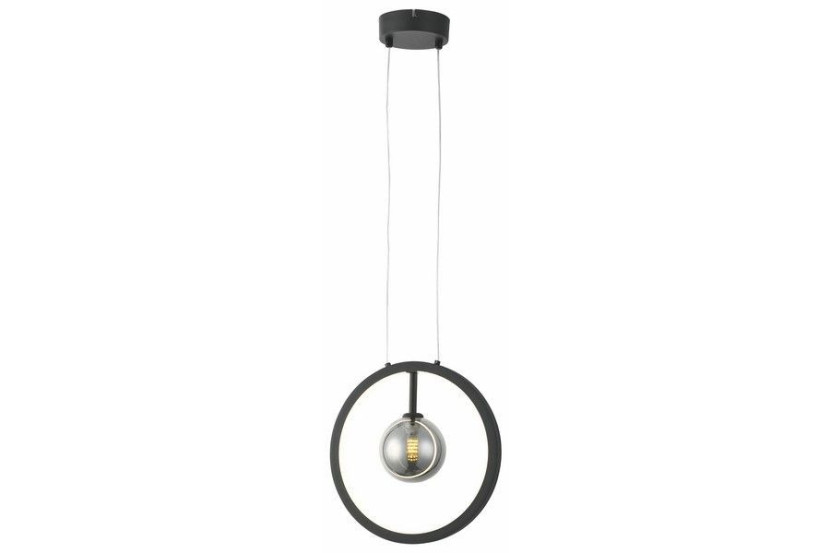 Lampa wisząca czarna Omaha 1xG9x10W wym: 115x28x10 cm Reality