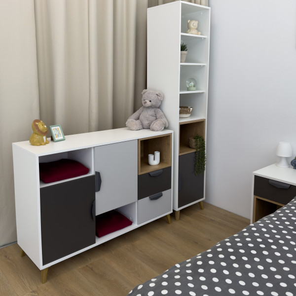Komoda z szufladami 120 cm JORK