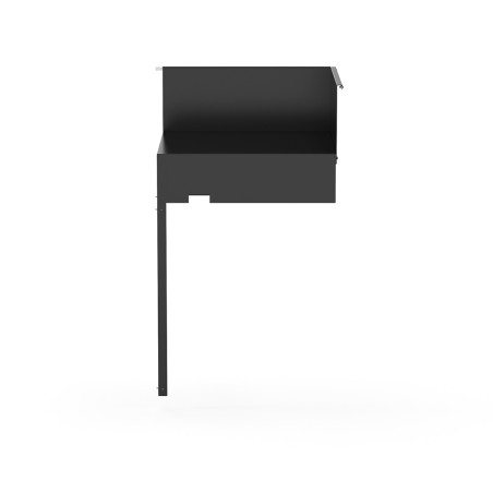 Module d'angle pour meuble 80 x 60 cm - Acier noir - Forge Adour