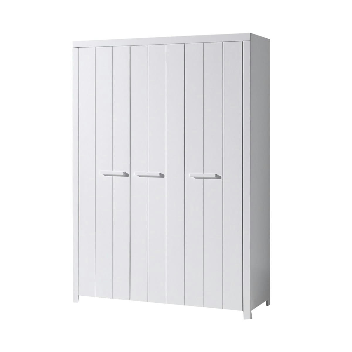 ERIK - Armoire 3 portes blanc
