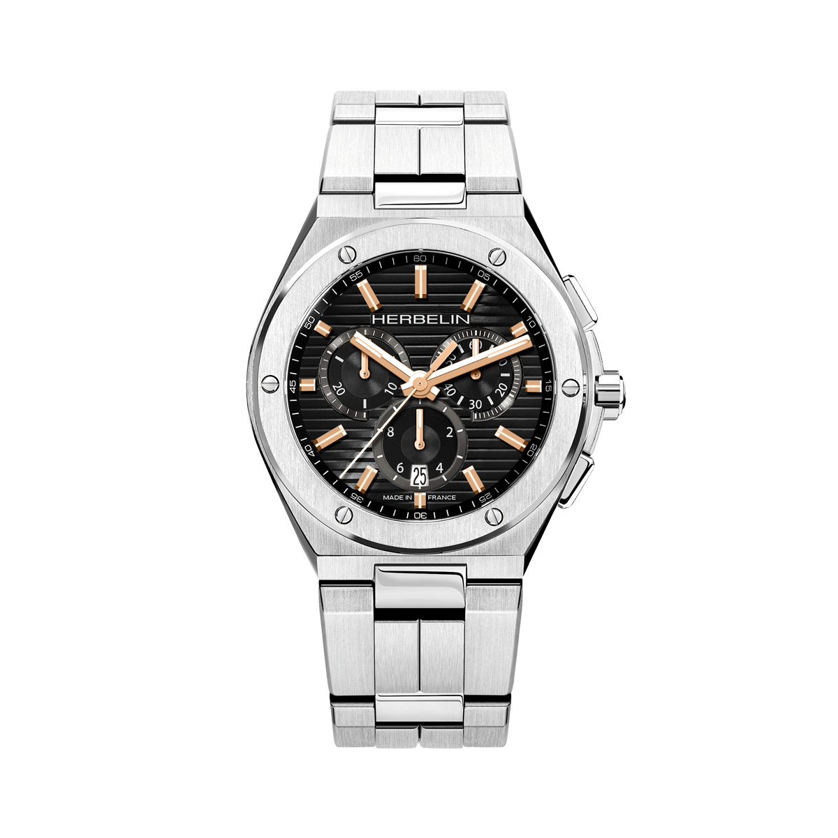 CAP CAMARAT – CHRONOGRAPHE – ACIER & PVD OR ROSE