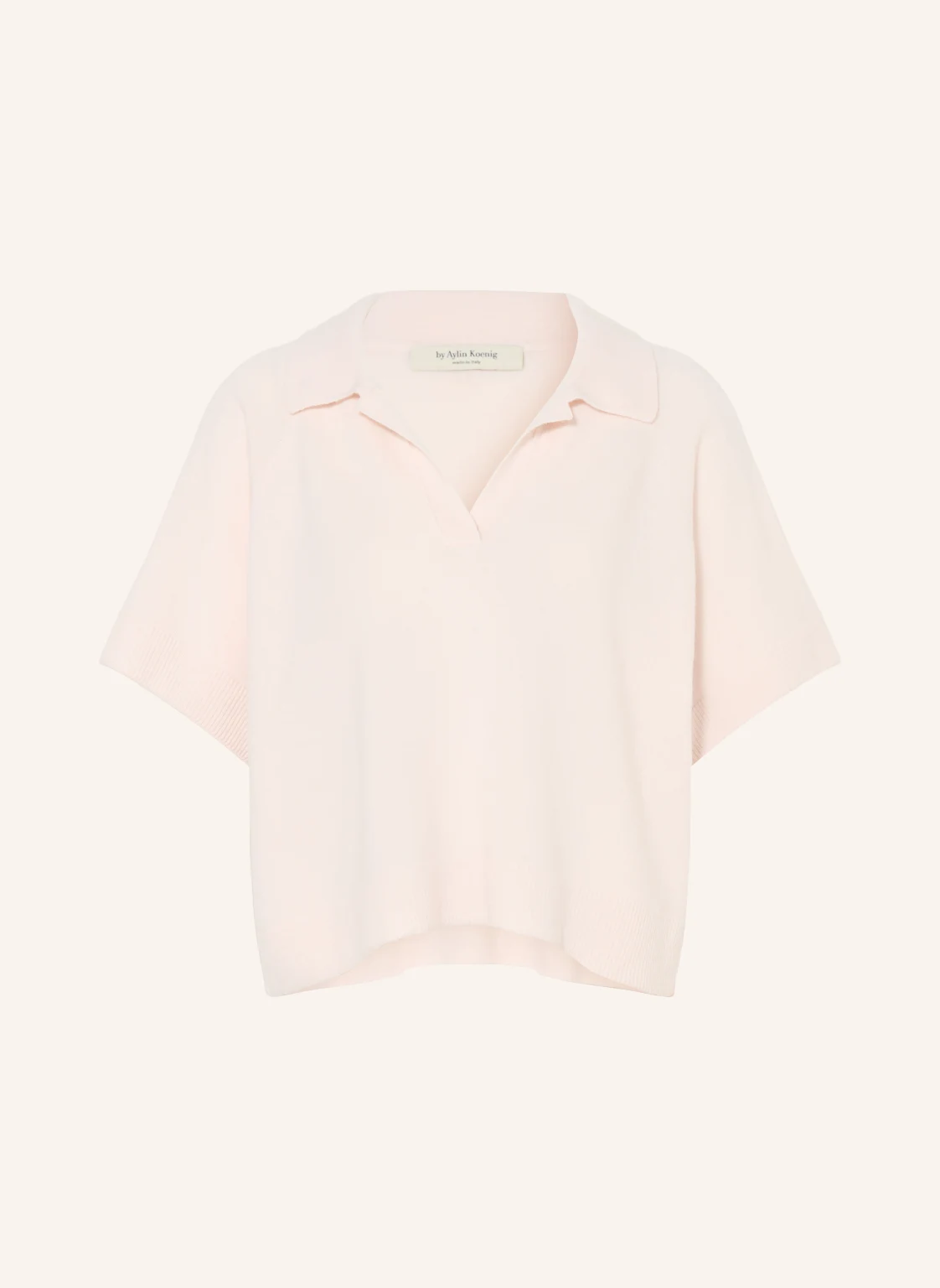 by Aylin Koenig Strick-Poloshirt ERIKA aus Merinowolle mit Cashmere