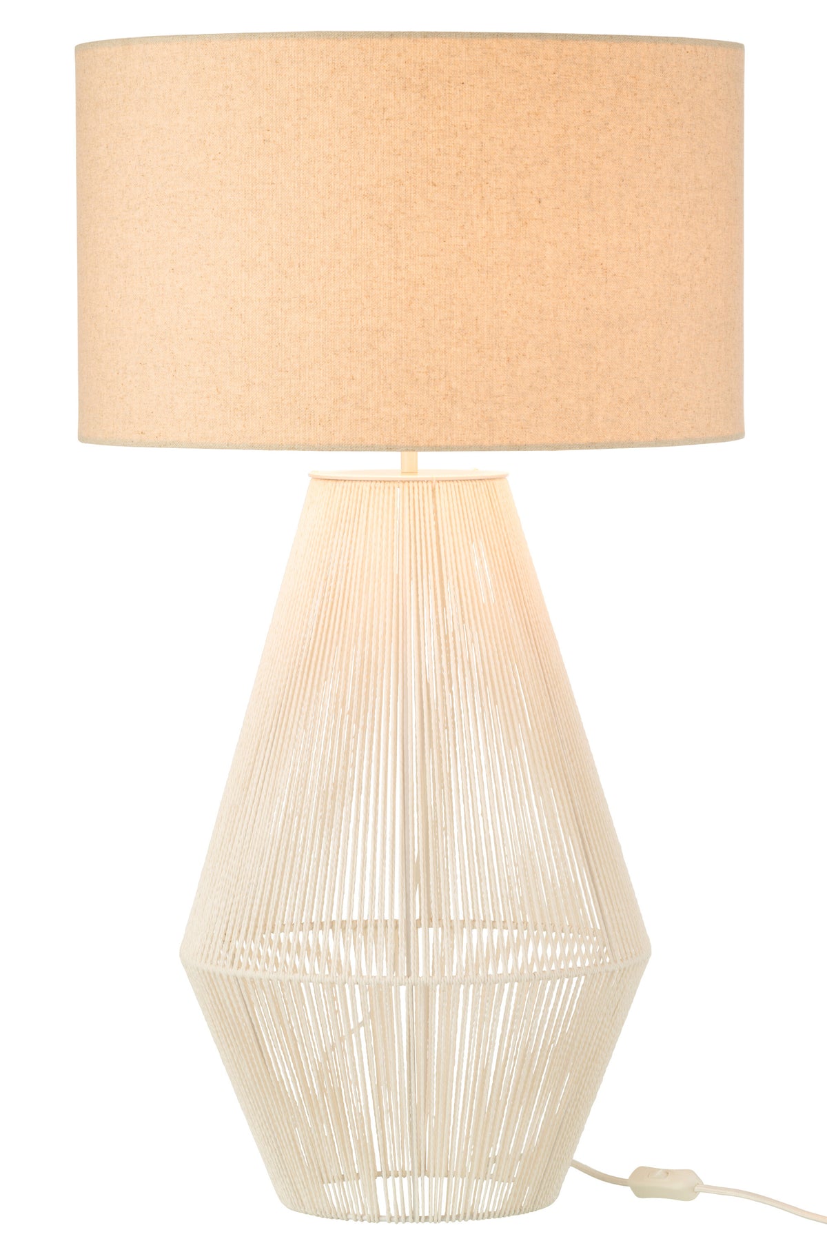 J-Line lamp Striing - metaal/papier - wit