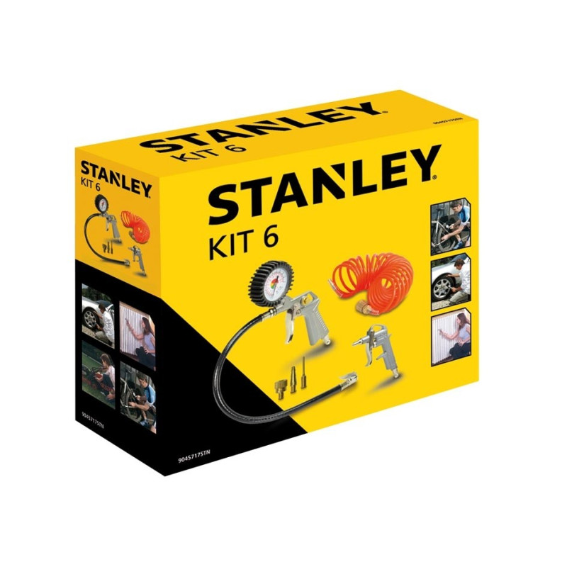 Set d'accessoires pour compresseurs 6 pièces STANLEY
