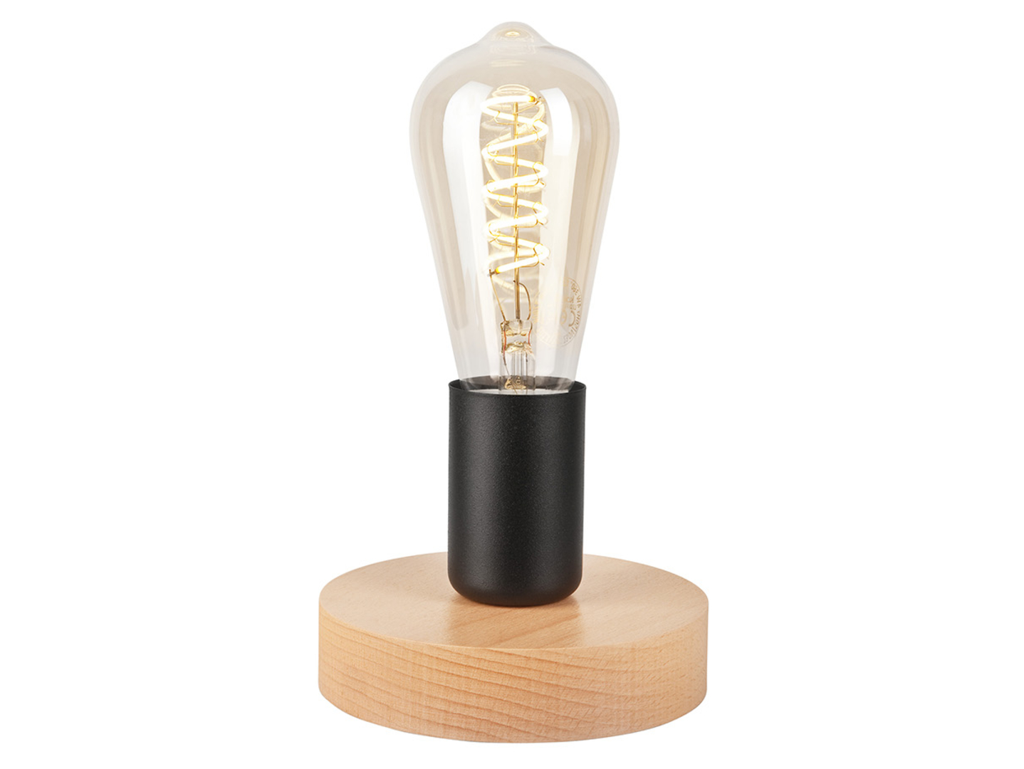 Lampa stołowa Vito drewniana brązowa