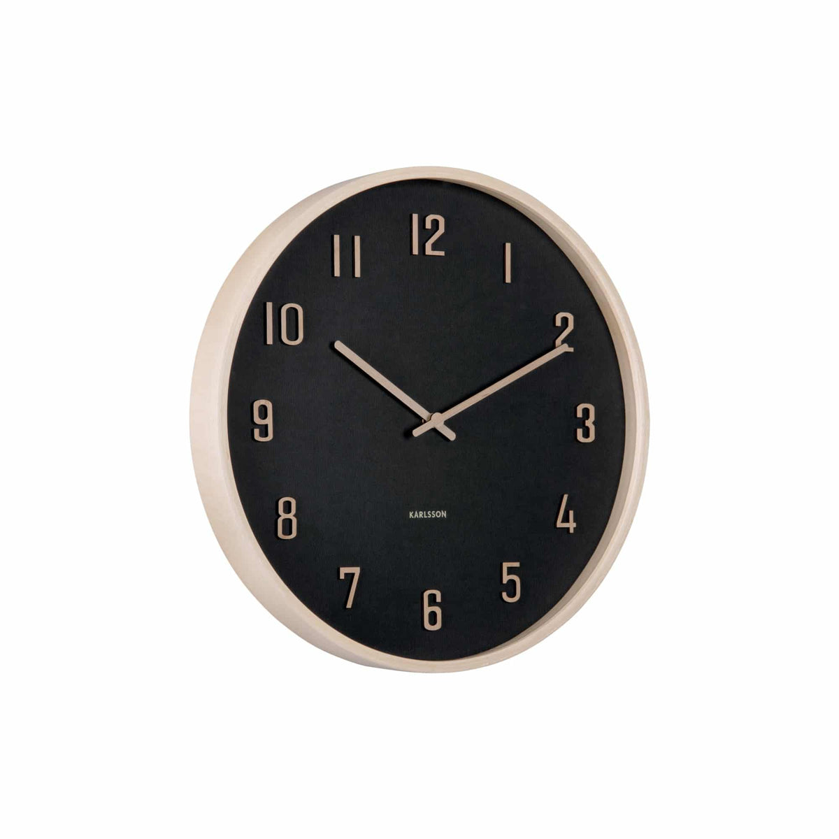 Karlsson wandklok Nervadura - zwart - Ø40.8cm