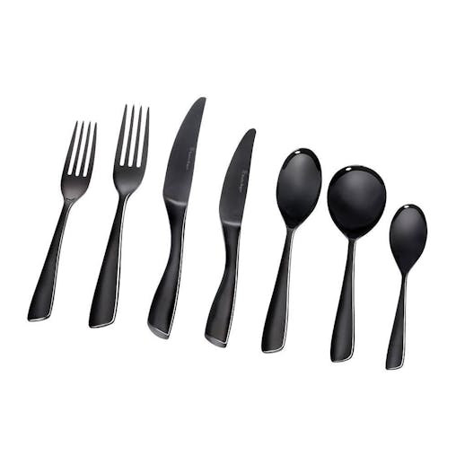 New Stanley Rogers Soho Onyx 56 Piece Cutlery Set 56pc